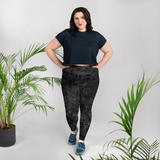 HEX PHASE BLVCK PS LEGGINGS-PLUS SIZE LEGGINGS-leggings-ps-prf, PLUS-SIZE-LEGGINGS-Dustrial