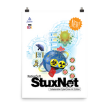 "STUXNET95" OPEN EDITION PRINT-OPEN EDITION PRINT-cyber crime, cybercrime, hacker, MATTE-POSTER-PRF, OPEN-EDITION-PRINT, Sale2K19-Dustrial