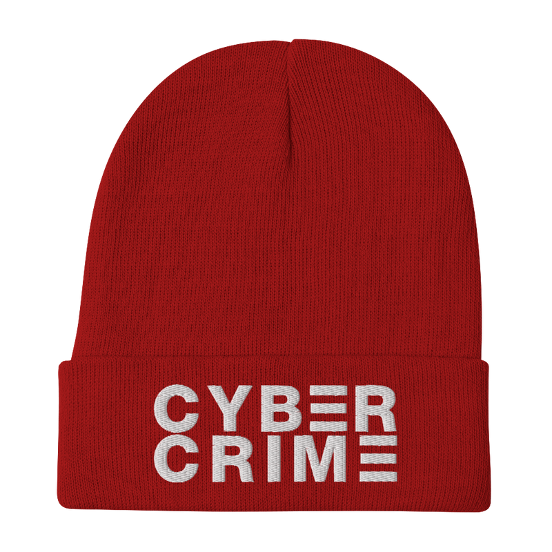 CYBERCRIME KNIT BEANIE-HAT-OT-KNIT-cyber crime, cybercrime, hacker, HAT-OT-KNIT, Sale2K19-Dustrial