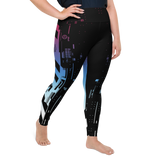 CMD & CTRL ULTRA CHROMA V2 PS LEGGINGS-PLUS SIZE LEGGINGS-leggings-ps-prf, MECH, PLUS-SIZE-LEGGINGS-Dustrial