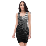 HEX GEN MONO BODYCON DRESS-BODYCON-BODYCON, BODYCON-PRF, mono-Dustrial