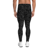 ASCII GREY COMPRESSION PANTS-MASC COMPRESSION PANTS-cyber crime, cybercrime, hacker, MASC-COMPRESSION-PANTS, mens-compression-pant-prf-Dustrial