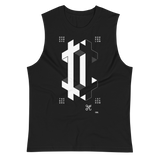 DOUBLE CROSS CROSS MUSCLE TANK-MUSCLE TANK BC-Mono, MUSCLE-TANK-BC, MUSCLE-UNI-BC, nothingsacred-Dustrial