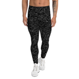 ASCII GREY COMPRESSION PANTS-MASC COMPRESSION PANTS-cyber crime, cybercrime, hacker, MASC-COMPRESSION-PANTS, mens-compression-pant-prf-Dustrial