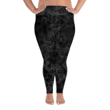 HEX PHASE BLVCK PS LEGGINGS-PLUS SIZE LEGGINGS-leggings-ps-prf, PLUS-SIZE-LEGGINGS-Dustrial