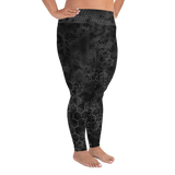 HEX PHASE BLVCK PS LEGGINGS-PLUS SIZE LEGGINGS-leggings-ps-prf, PLUS-SIZE-LEGGINGS-Dustrial