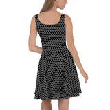 HEXAGON MONO SKATER DRESS-SKATER DRESS-Mono, SKATER-DRESS, SKATER-DRESS-PRF-Dustrial