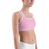 LOW-POLY PINK SPORTS BRA-SPORTS BRA-cyber crime, cybercrime, hacker, SPORTS-BRA, SPORTS-BRA-PRF-Dustrial