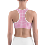 LOW-POLY PINK SPORTS BRA-SPORTS BRA-cyber crime, cybercrime, hacker, SPORTS-BRA, SPORTS-BRA-PRF-Dustrial