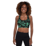 ASCII TERMINAL PADDED SPORTS BRA-SPORTS BRA PADDED-cyber crime, cybercrime, hacker, SPORTS-BRA-P-PRF, SPORTS-BRA-PADDED-Dustrial