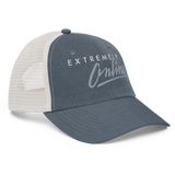 EXTREMELY ONLINE PIGMENT DYED TRUCKER HAT-PIGTWILL TRUCKER HAT-__label:NEW, cyber crime, cybercrime, cyberpunk, hacker, PIGTWILL TRUCKER HAT-Dustrial