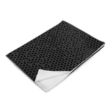 HEX AUTOMATA BLVCK THROW BLANKET-THROW BLANKET 50X60-metric-Dustrial