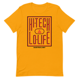 HI-TECH LO-LIFE GRAPHIC TEE-GRAPHIC TEE-bc-uni-tshirt, cyber crime, cybercrime, GRAPHIC-TEE, hacker, men, Tee, TurboGrafx-16, women-Dustrial