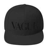 VAGUE SNAPBACK-HAT-SNAP-black-on-black, fashion, goth, HAT-YUP-SNAP, logohack, MALL GOTH, Sale2K19-Dustrial