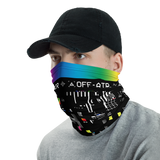 VHS RETROGRADE NECK GAITER MASK-NECK GAITER-face mask, Facial Covering, NECK-GAITER, NECK-GAITER-PRF, off air-Dustrial