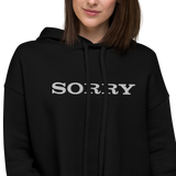 SORRY E CROP HOODIE-CROP HOODIE E BC-crop-hoodie-bc, off air-Dustrial