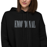 EMOTIONAL E CROP HOODIE-CROP HOODIE E BC-crop-hoodie-bc, goth, MALL GOTH-Dustrial