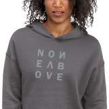 NONE ABOVE E CROP HOODIE-CROP HOODIE E BC-crop-hoodie-bc, Mono, nothingsacred-Dustrial
