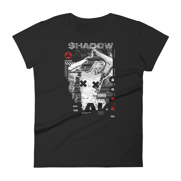SHADOWBAN FEMME TEE-FEMME GRAPHIC TEE-FEMME-GRAPHIC-TEE, mono, Sale2K19-Dustrial