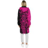 DEFRAG MAGENTIC DEEPFLEECE ZIP CLOAK