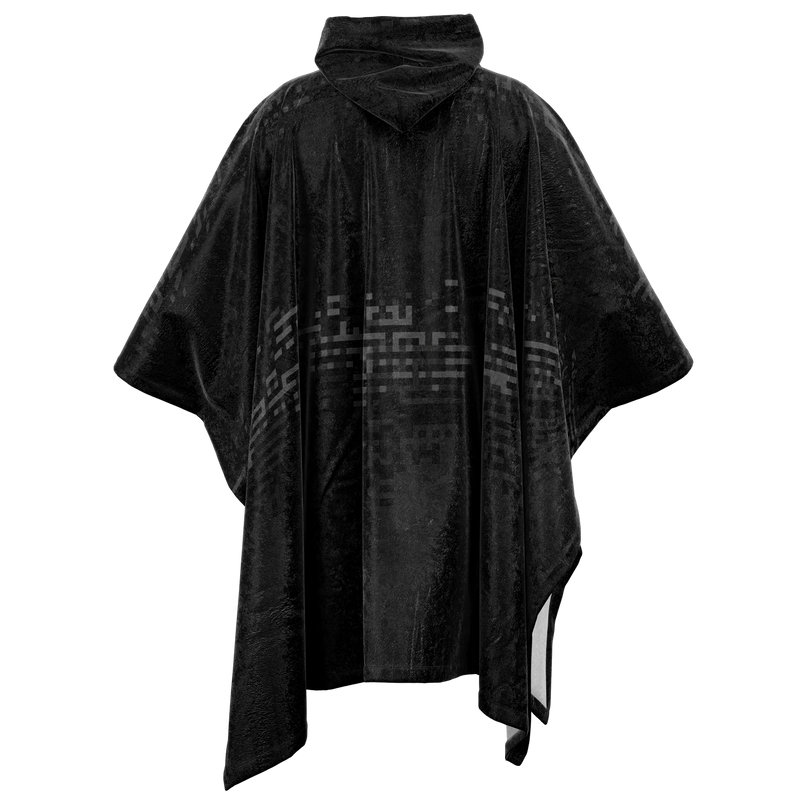DEFRAG VERT128 DRK  FLANNEL PONCHO