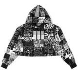 CAPTCHA AO CROP HOODIE