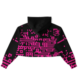 DEFRAG MAGENTIC AO CROP HOODIE