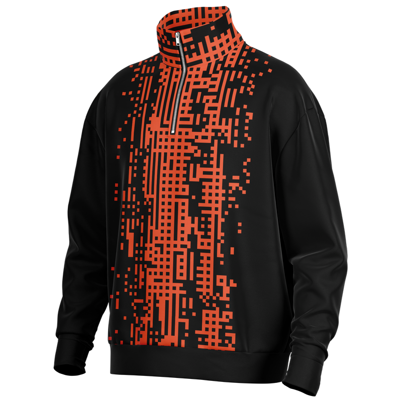 DEFRAG ORA HEAVYWEIGHT OS  UARTER ZIP SWEATSHIRT