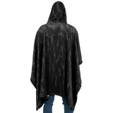 FRACT DRK FLANNEL PONCHO
