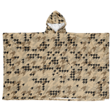 CAMOTOOTH PALE FLANNEL PONCHO