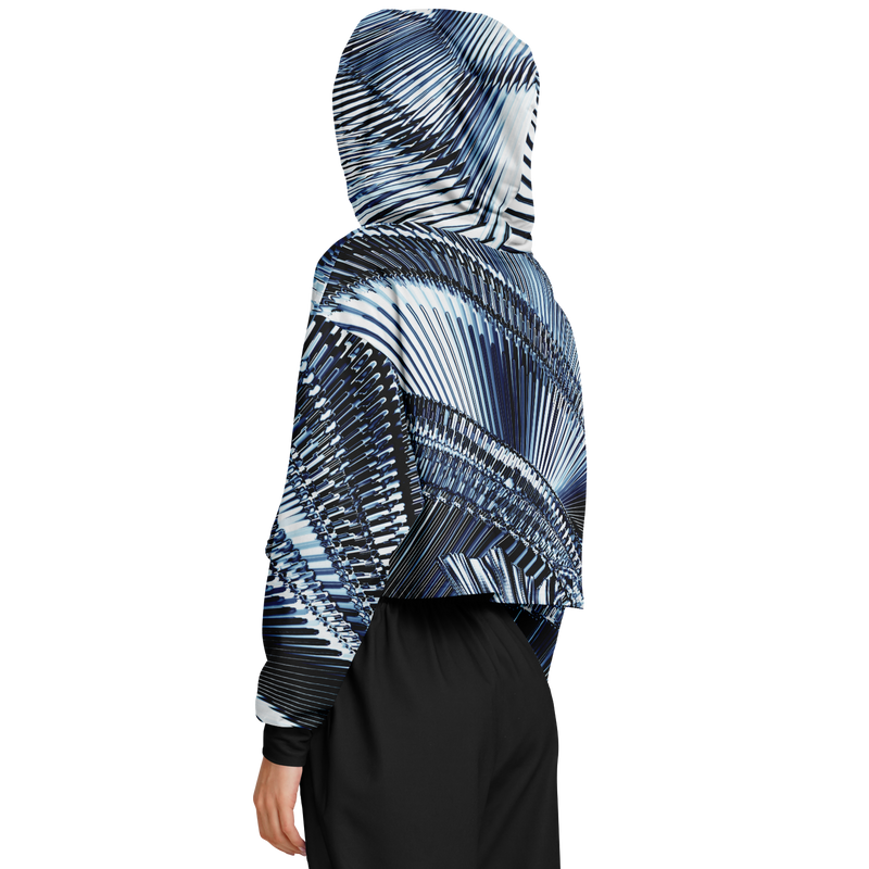 QUBEWAVE AO CROP HOODIE