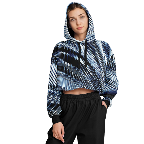 QUBEWAVE AO CROP HOODIE