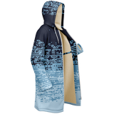 DEFRAG AZURE DEEPFLEECE ZIP CLOAK