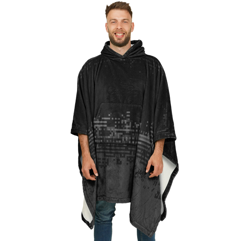 DEFRAG VERT128 DRK  FLANNEL PONCHO
