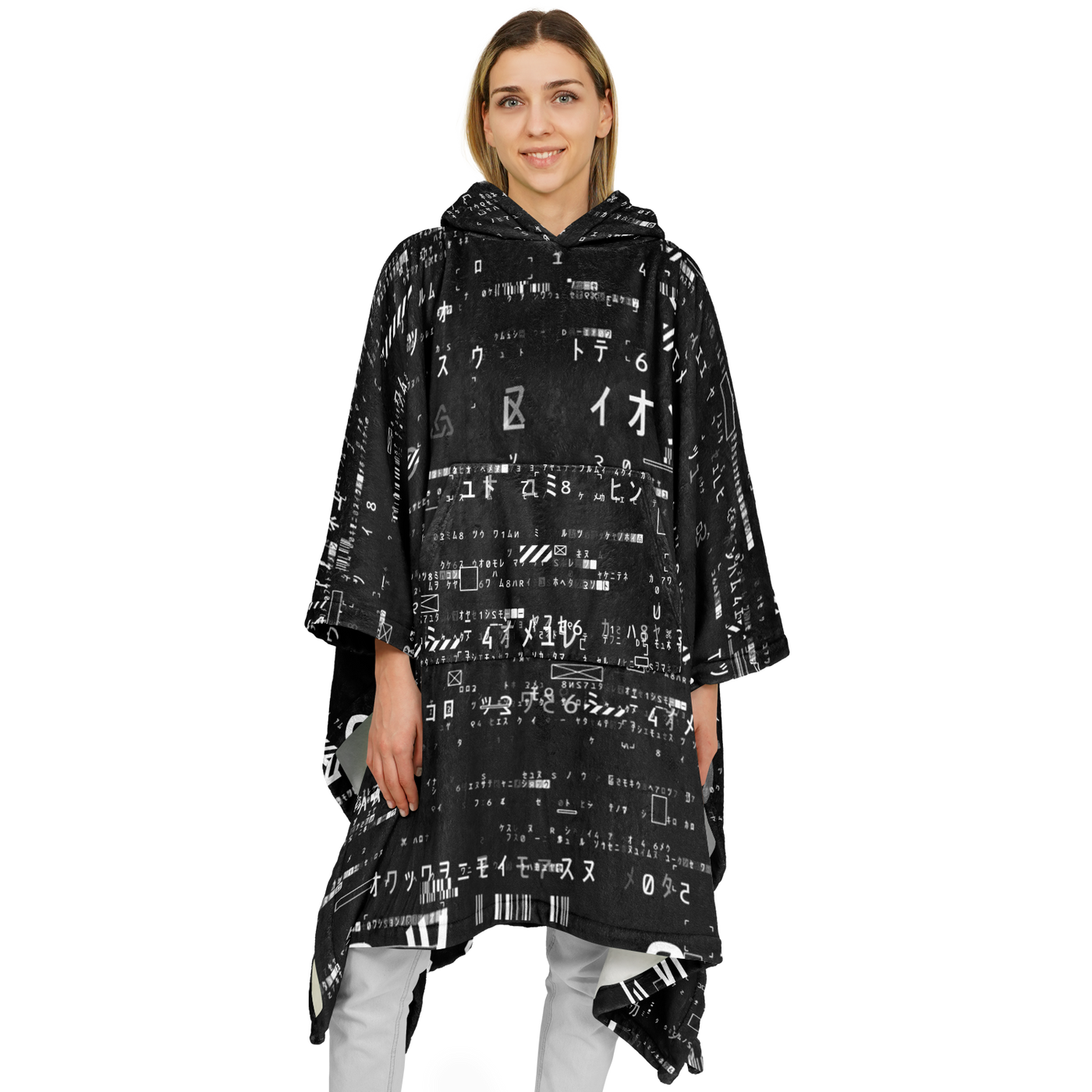 MATRIX BLVCK FLANNEL PONCHO – Dustrial