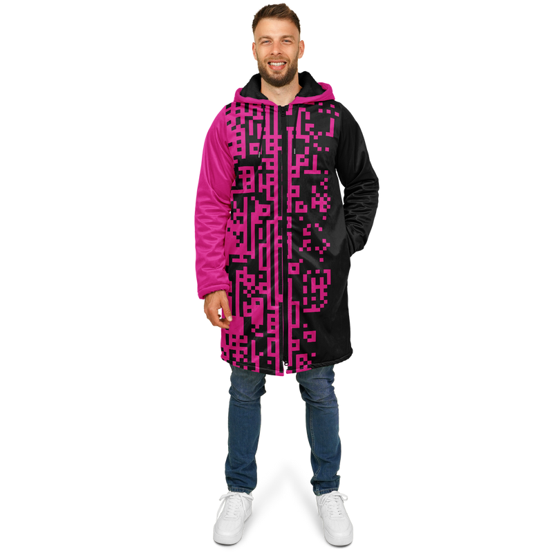 DEFRAG MAGENTIC DEEPFLEECE ZIP CLOAK