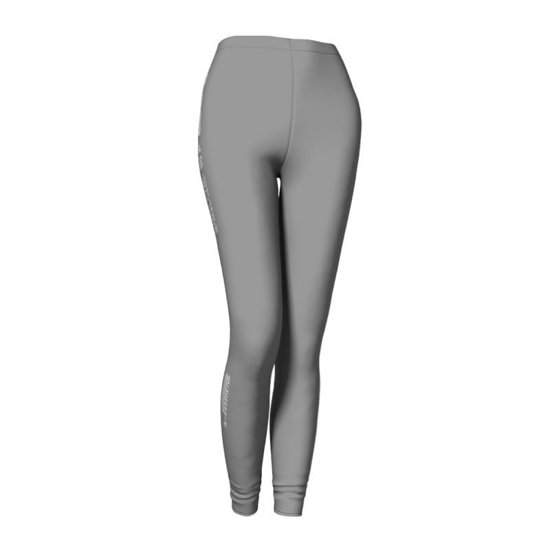 Gray leggings on a white background