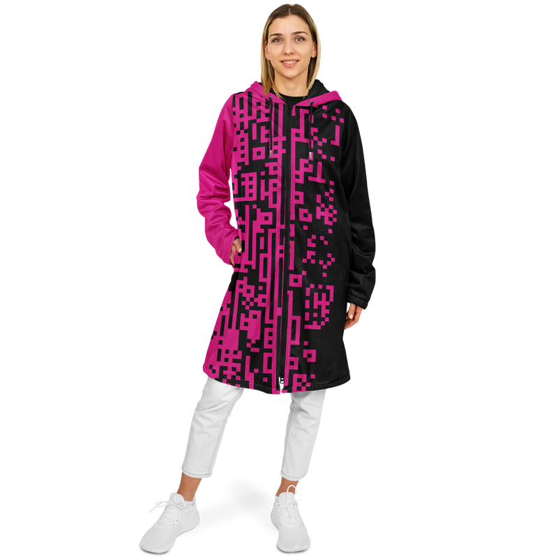 DEFRAG MAGENTIC DEEPFLEECE ZIP CLOAK