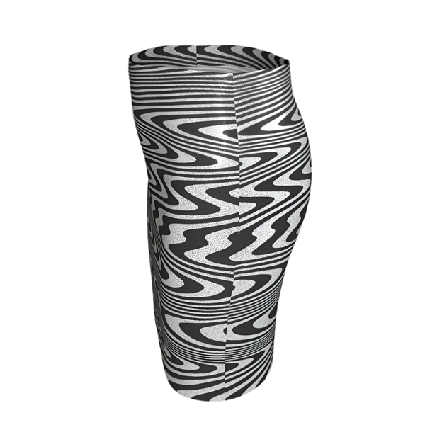 WHITE NOISE GLIT PENCIL SKIRT