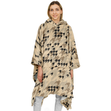 CAMOTOOTH PALE FLANNEL PONCHO