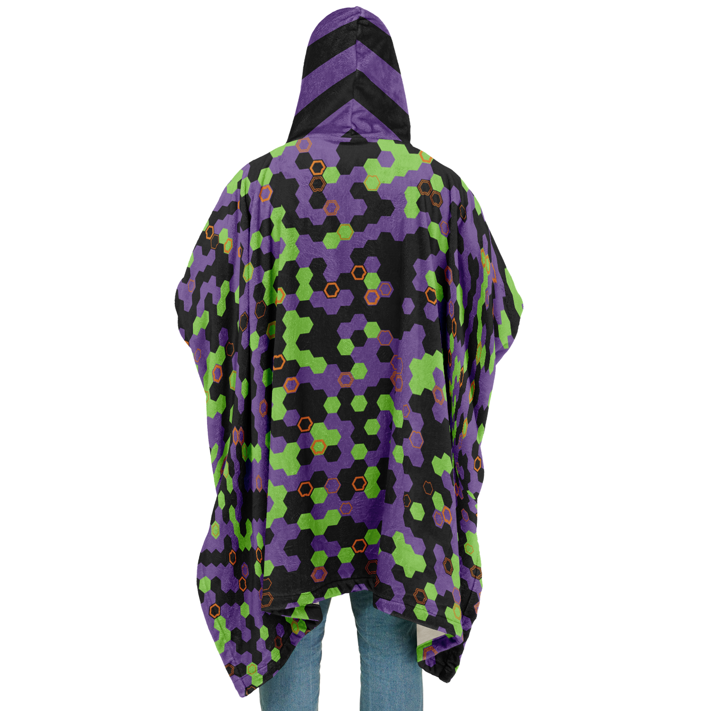 HEXA UNIT-01 V2 FLANNEL PONCHO – Dustrial