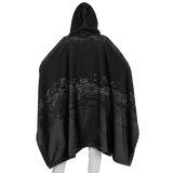 DEFRAG VERT128 DRK  FLANNEL PONCHO