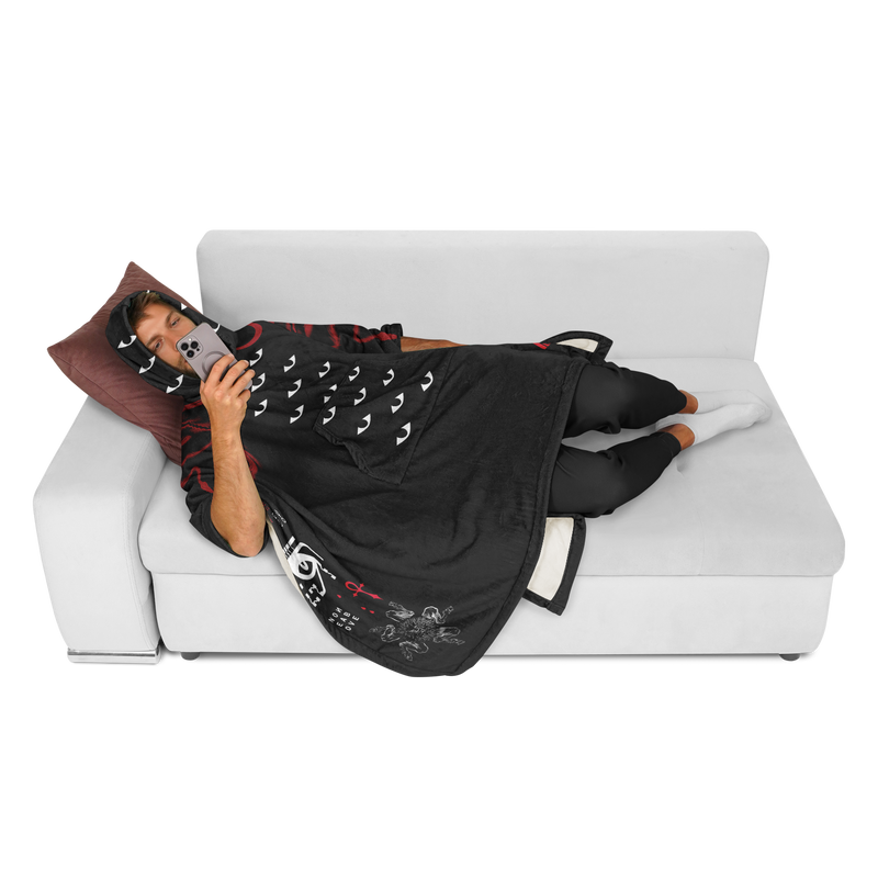 NOTHING SACRED FLANNEL PONCHO