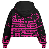 DEFRAG MAGENTIC AO CROP HOODIE