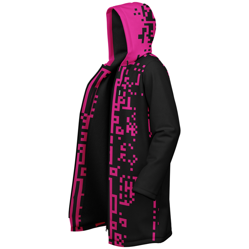 DEFRAG MAGENTIC DEEPFLEECE ZIP CLOAK