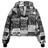 CAPTCHA AO CROP HOODIE