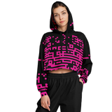 DEFRAG MAGENTIC AO CROP HOODIE