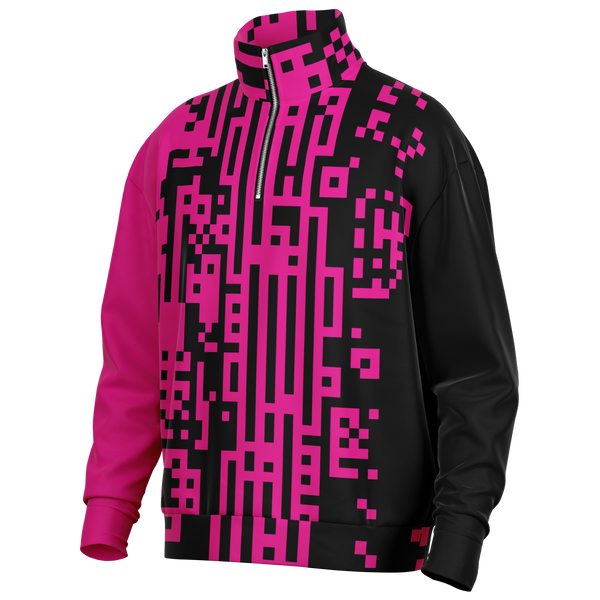 DEFRAG MAGENTIC HW-OS QZIP SWEATSHIRT