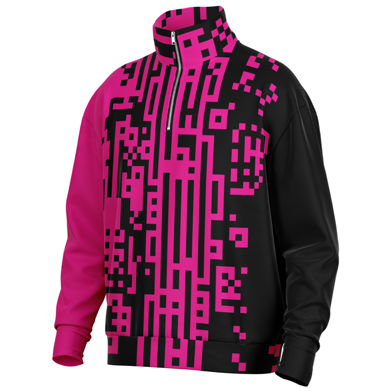 DEFRAG MAGENTIC HW-OS QZIP SWEATSHIRT