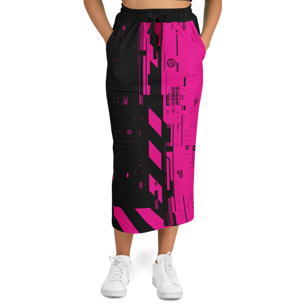 CMD & CTRL MAGENTIC LONG POCKET SKIRT